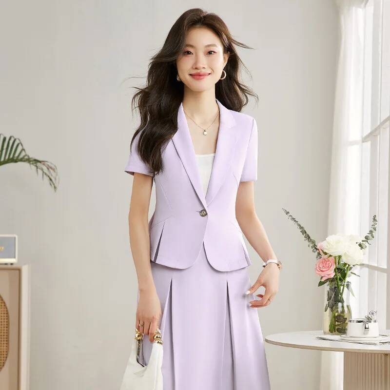 Women Formal Wear For Interview - Formal Elegant Business Suits with Skirt