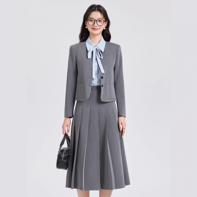 Gray Short Suit Set for Women  - Women Formal Wear For Interview review and price