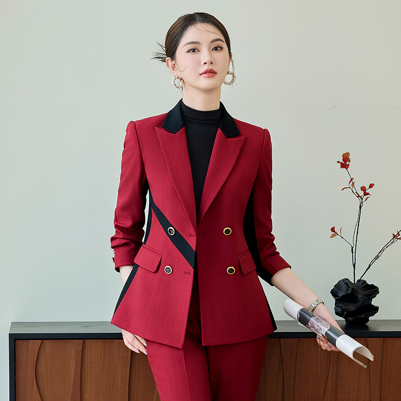 Red Blazer for Women2025New Sp - High End Women'S Formal Wear review and price
