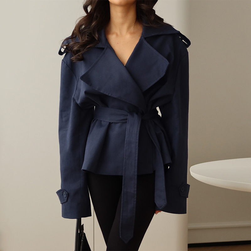 Autumn Navy Blue Women Suit 1  - Women Formal Wear Belt review and price