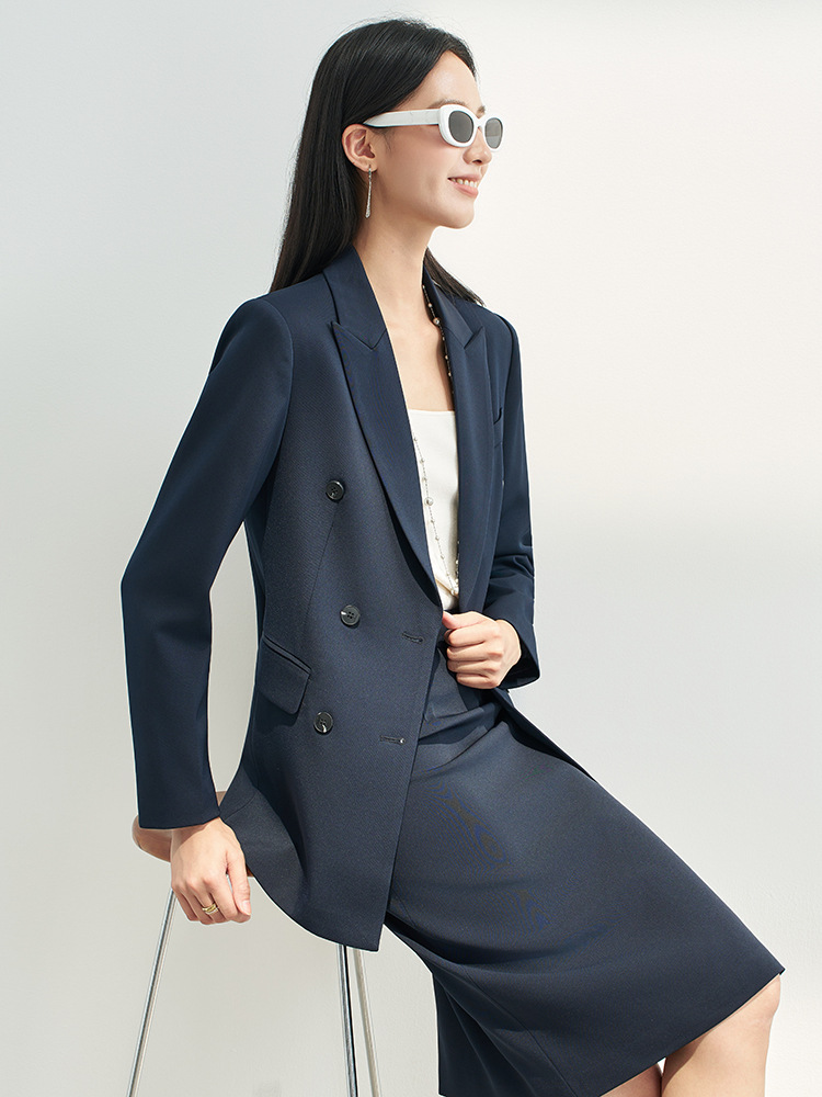 Navy Blue Professional Skirt S - Women Formal Wear For Interview review and price